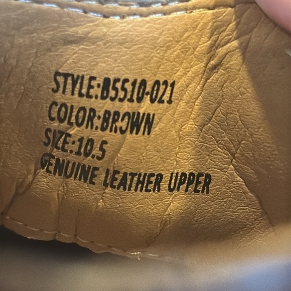 La Milano brown leather ankle boots bootie dress boots 10.5 - Picture 13 of 16